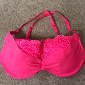 Hot pink multi way push up bra from Victoria sec.
